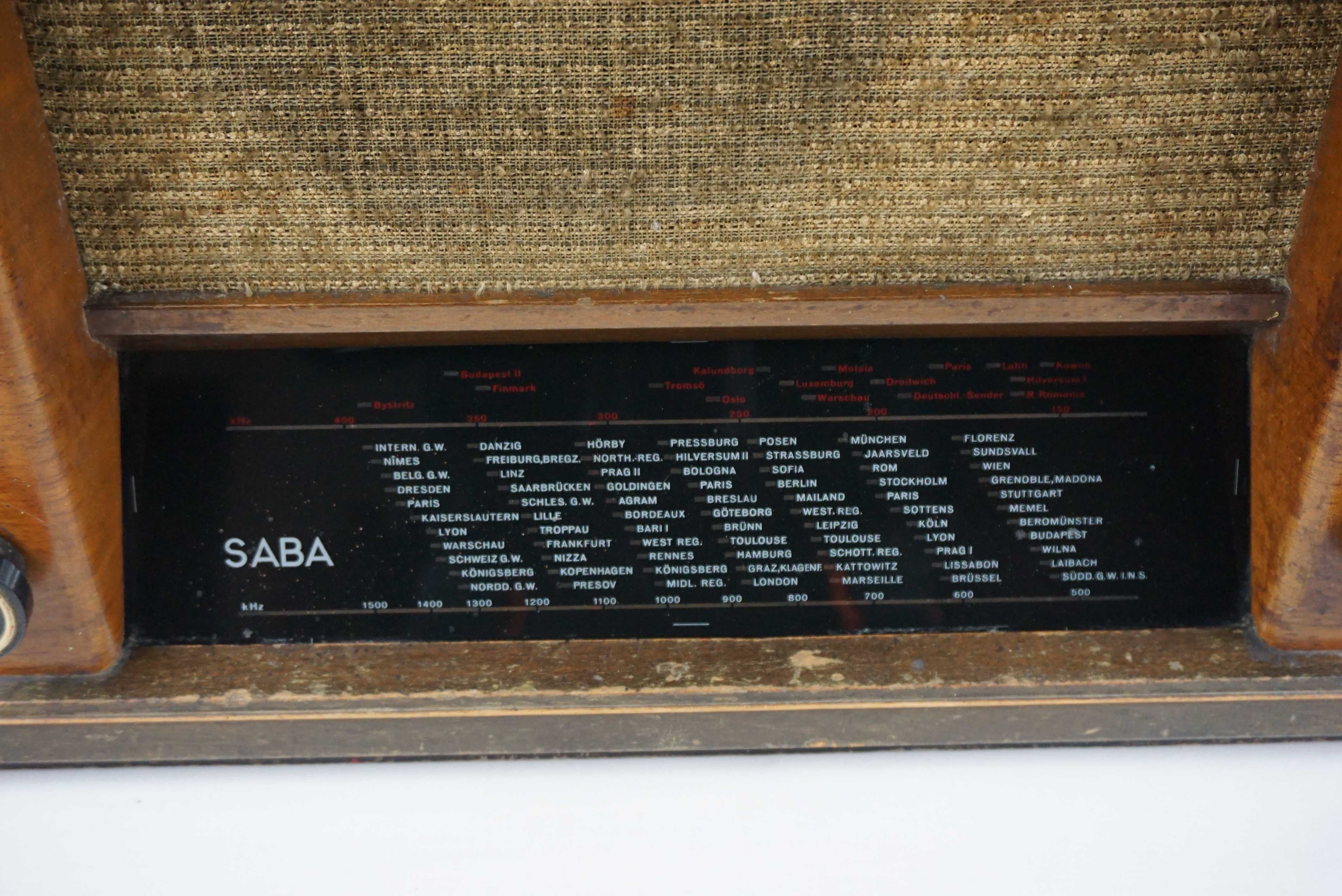 Niemieckie radio lampowe SABA 355 WH 1939/40