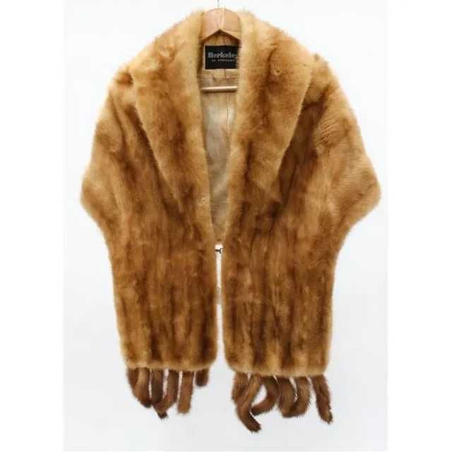 Etola z norek Bibera z ogonkami, miodowa, z podszewka