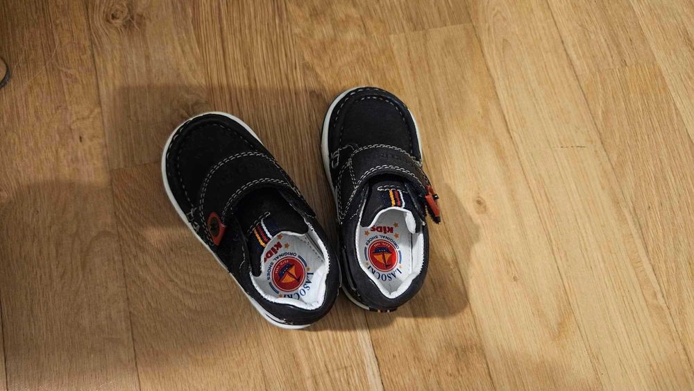 Buciki - mokasynki chłopięce skórzane rozm. 20 Lasocki. Stan idealny.