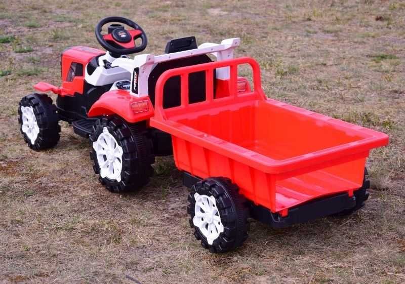 Traktor URSUS Ciągnik Elektryczny PRZYCZEPA Auto Akumulator RC DZIECI