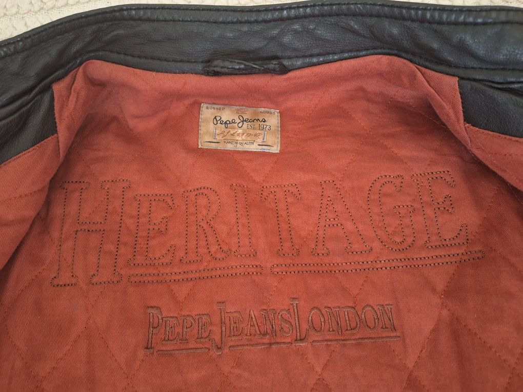 Casaca de couro para homem