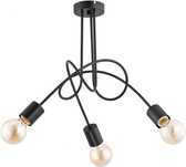Lampa sufitowa żyrandol Castorama Tango 3 x 60 W E27 czarna