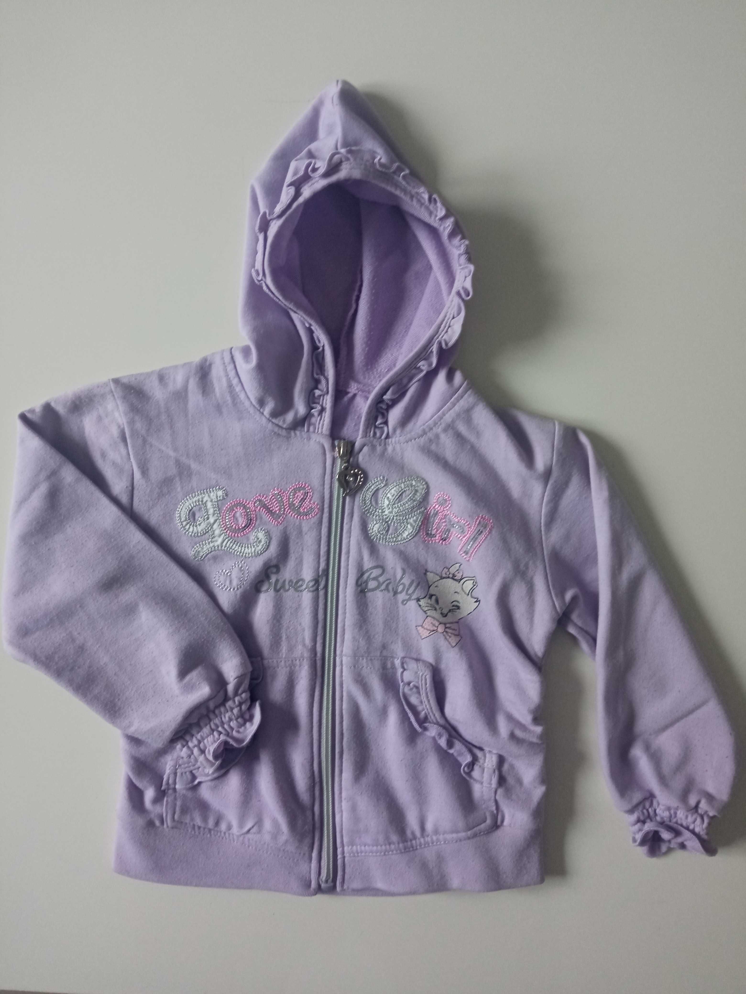 Sweet Baby lekka dziecięca bluza rozpinana bawełna r 104/110