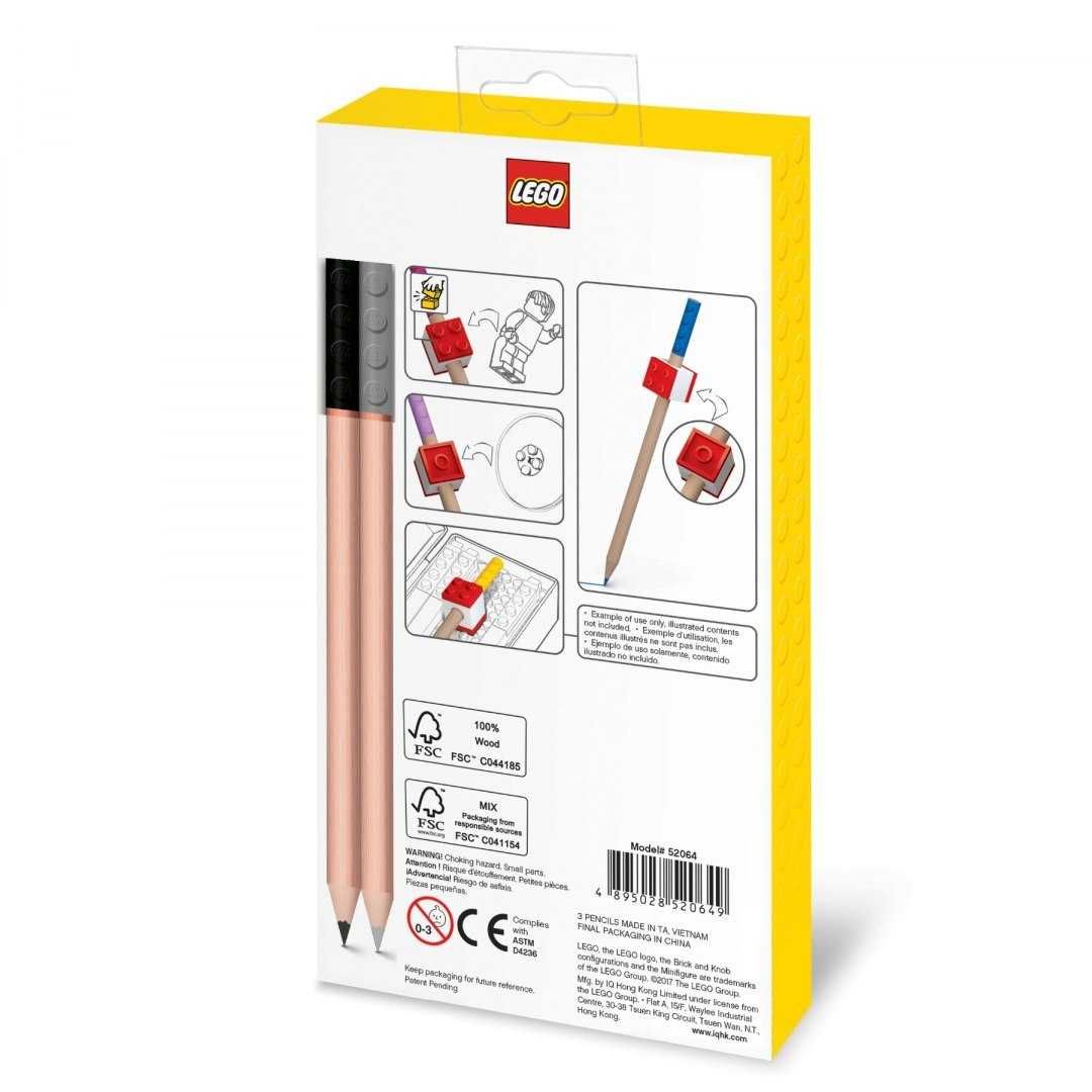 Kredki LEGO® z klockiem mocującym (12 szt.) | Kolorowe kredki | Klocki