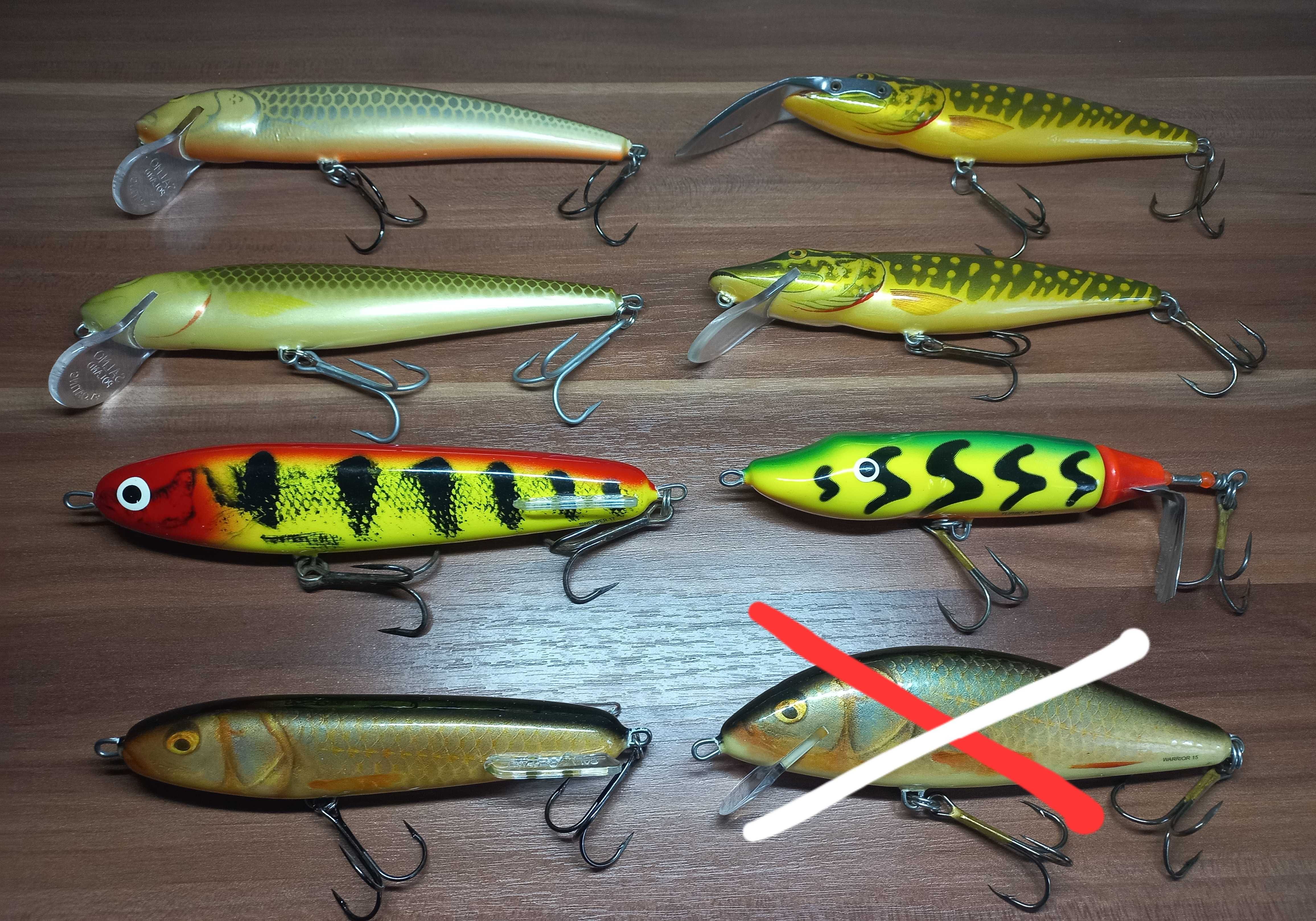 Wobler Salmo Warrior Skinner Turbo Jack Fatso Pike Sweeper Slider