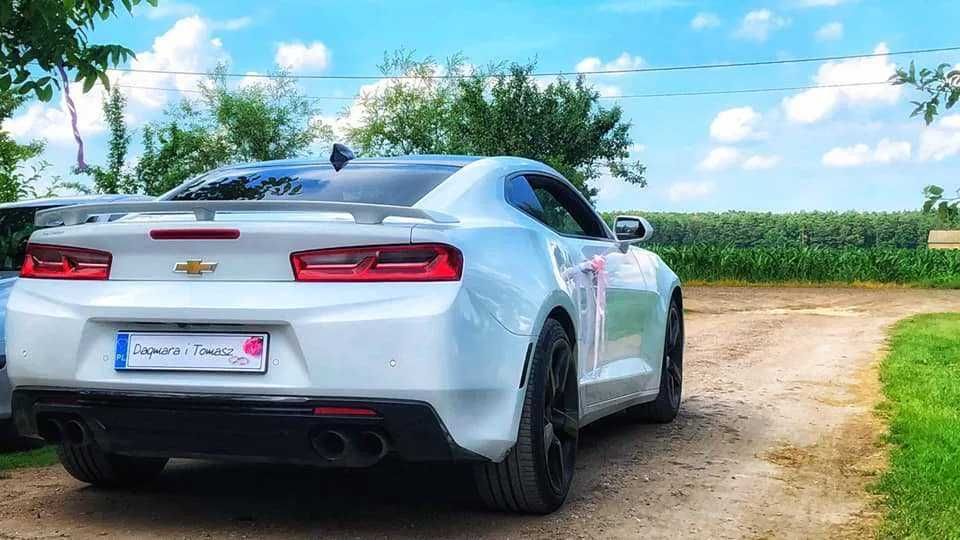 Nalepka na auto Imiona dekoracja auta na ślub Camaro Muscle Car