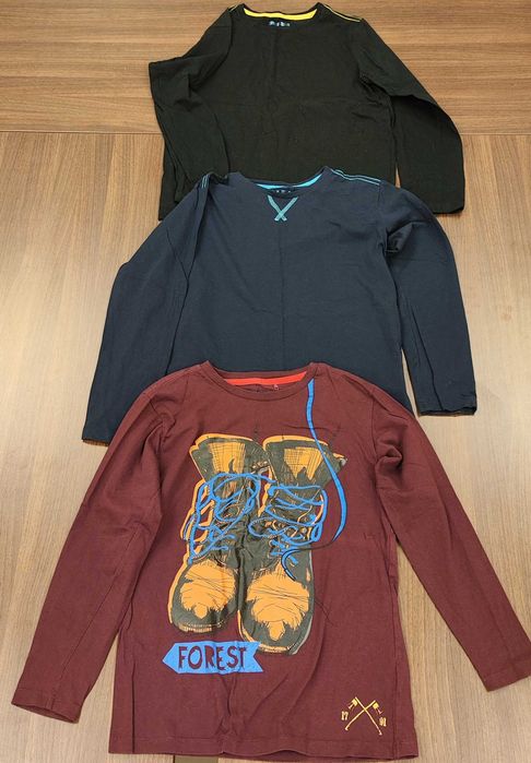 Zestaw 3 koszulek z długim rękawem dla chłopca roz. 152