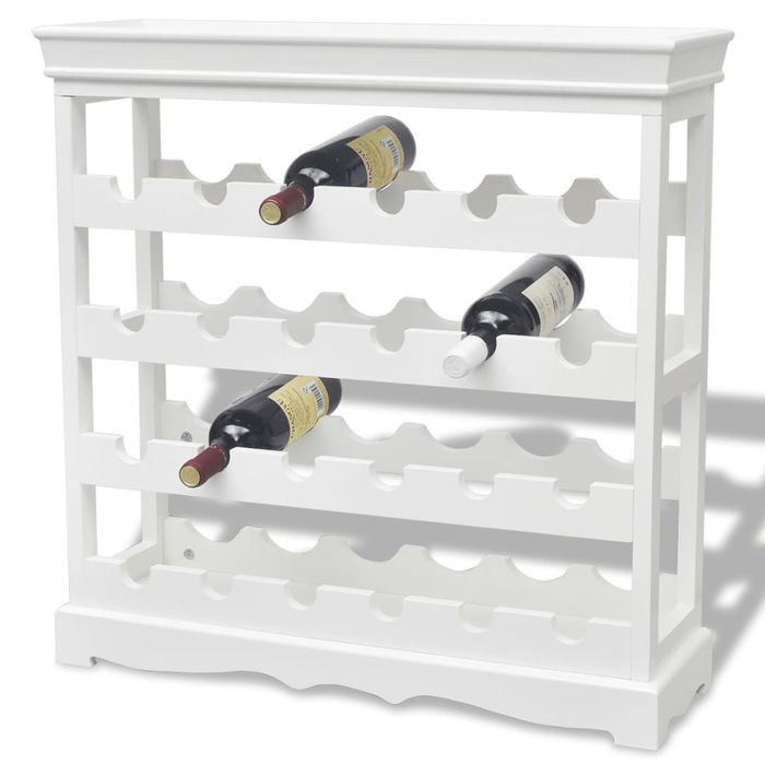 vidaXL Regał na wino Abreu, biały