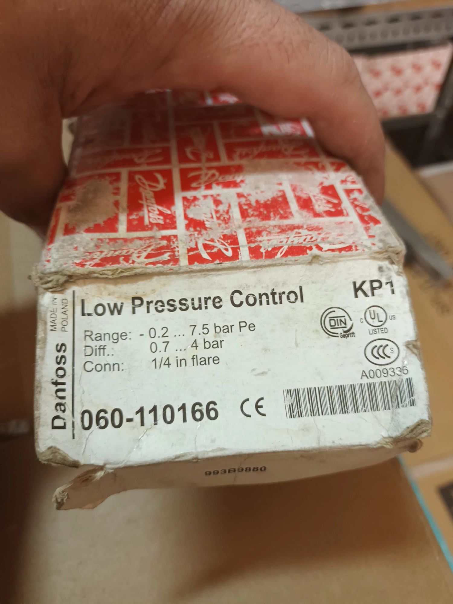Presostato baixa danfoss