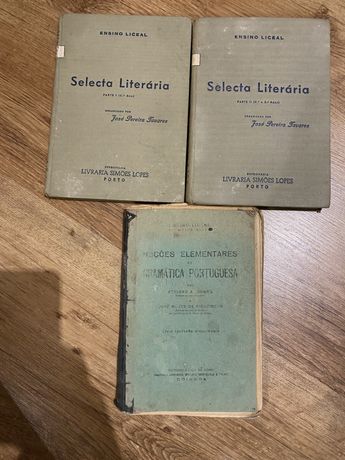 4 manuais eacolares selecta Literaria Anos 60