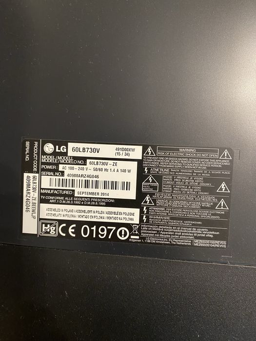 Telewizor LG 60 cali