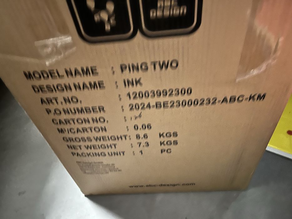 Abc design ping two ink wozek spacerowka do samolotu
