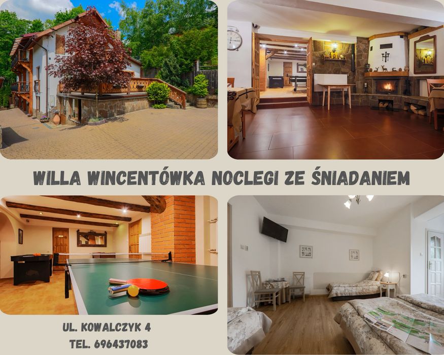 Noclegi ze sniadaniem !Ping pong, cymbergaj,pilkarzyki