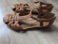 Clarks buty sandały skórzane brązowe r.37,5