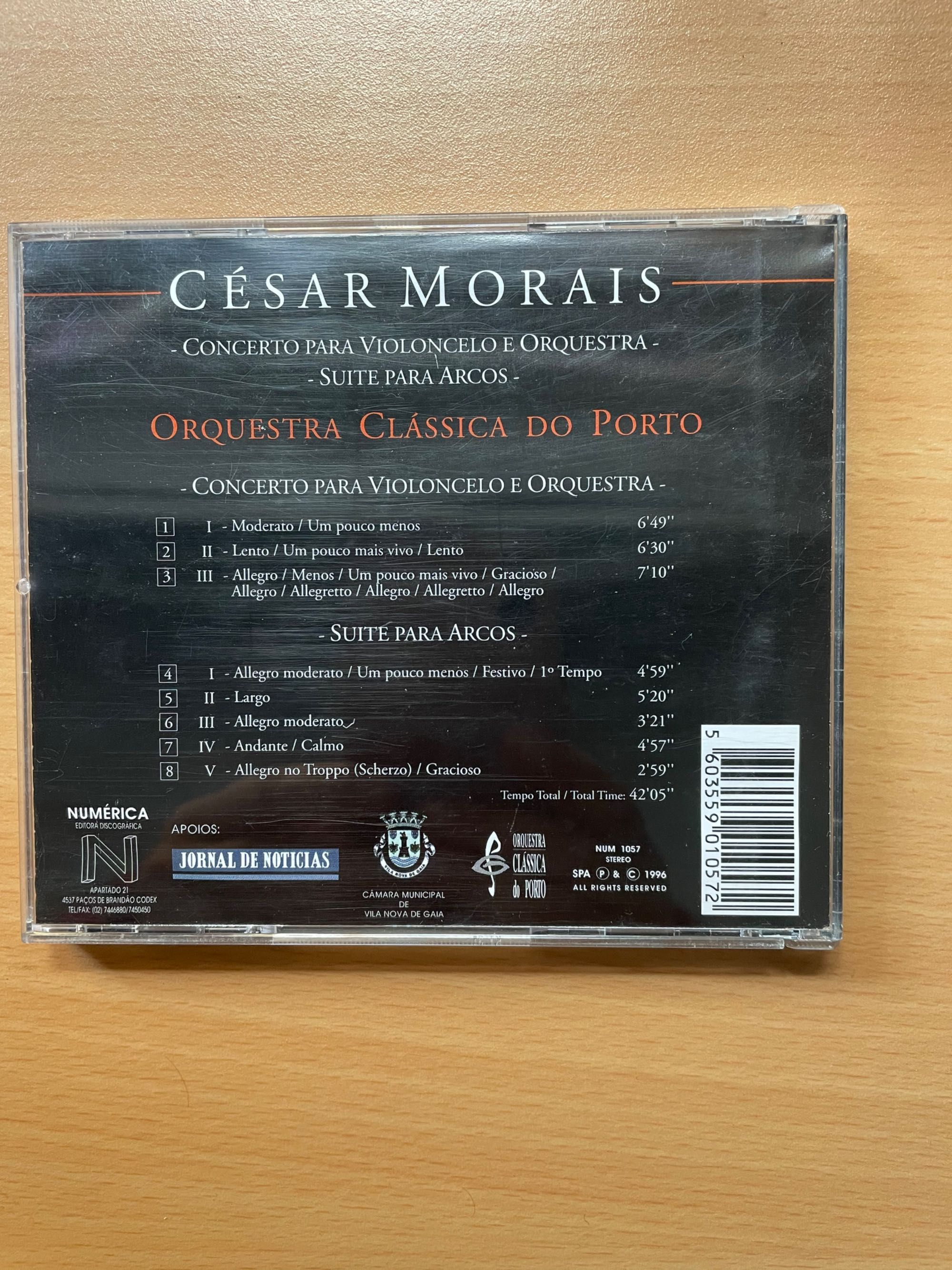 CD Concerto p/violoncelo e orquestra & Suite p/arcos César Morais