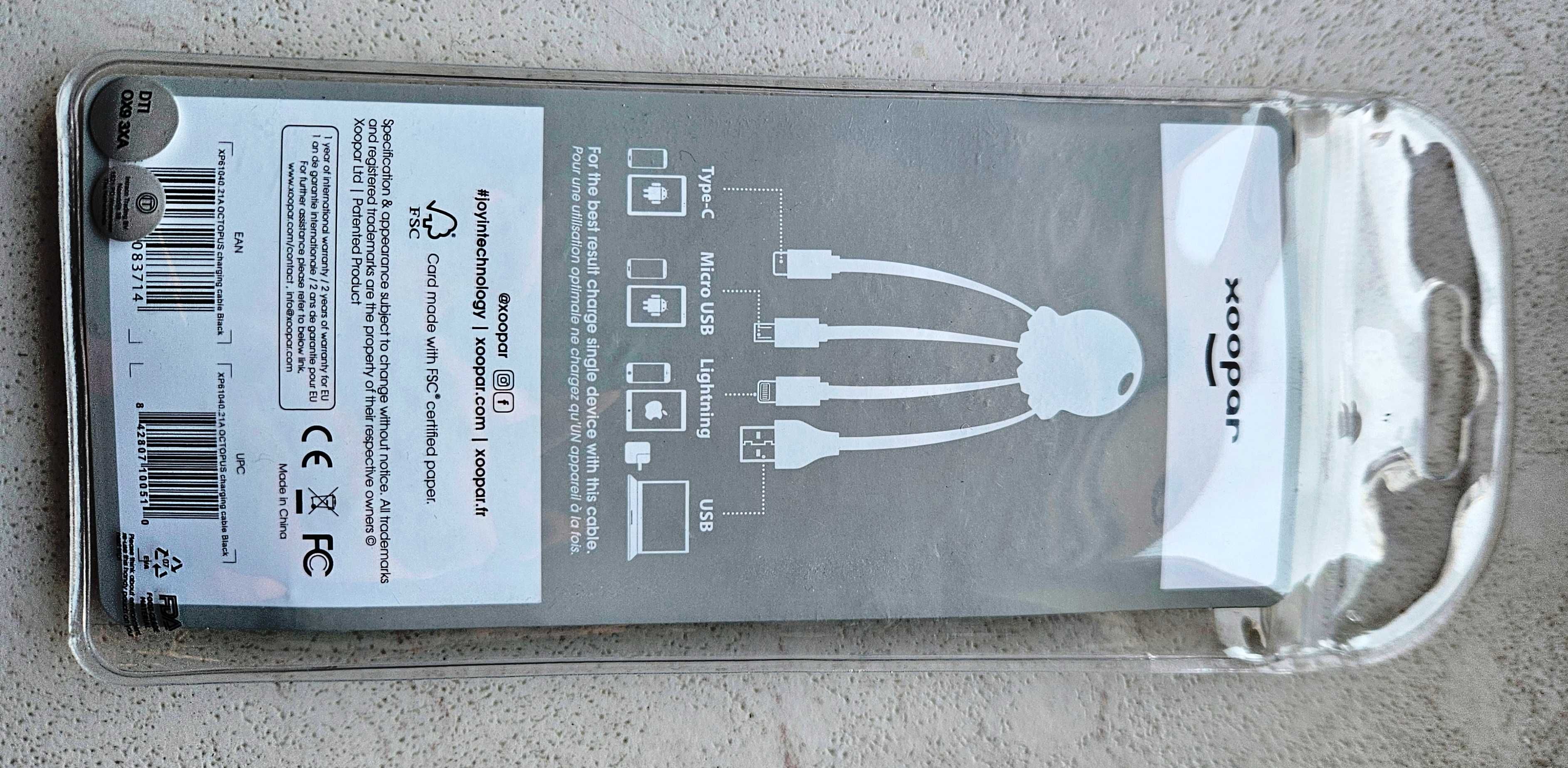 Adapter do ładowania kabel wielofunkcyjny Xoopar Eco Octopus