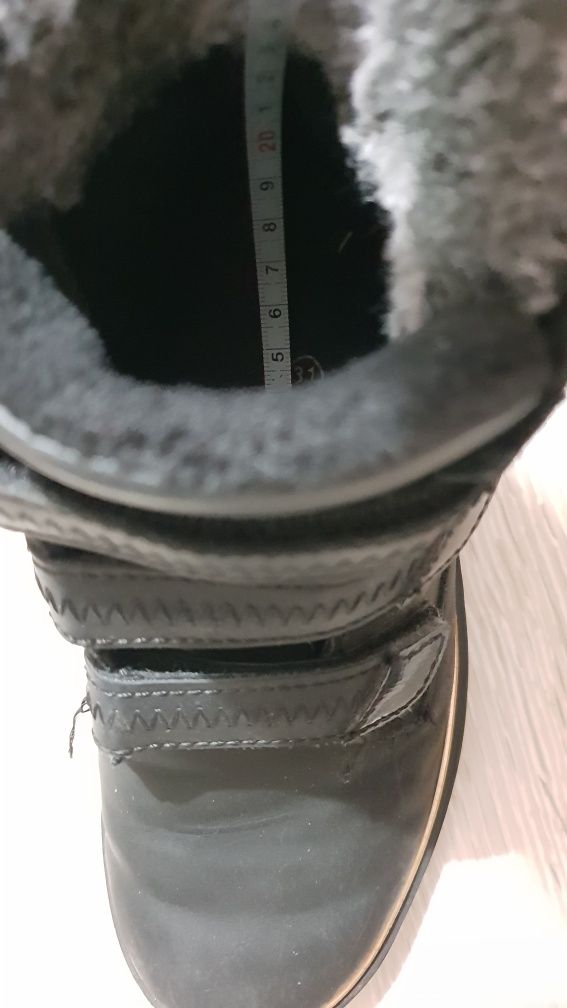 Buty zimowe Fila czarne dziewczęce, rozmiar 31