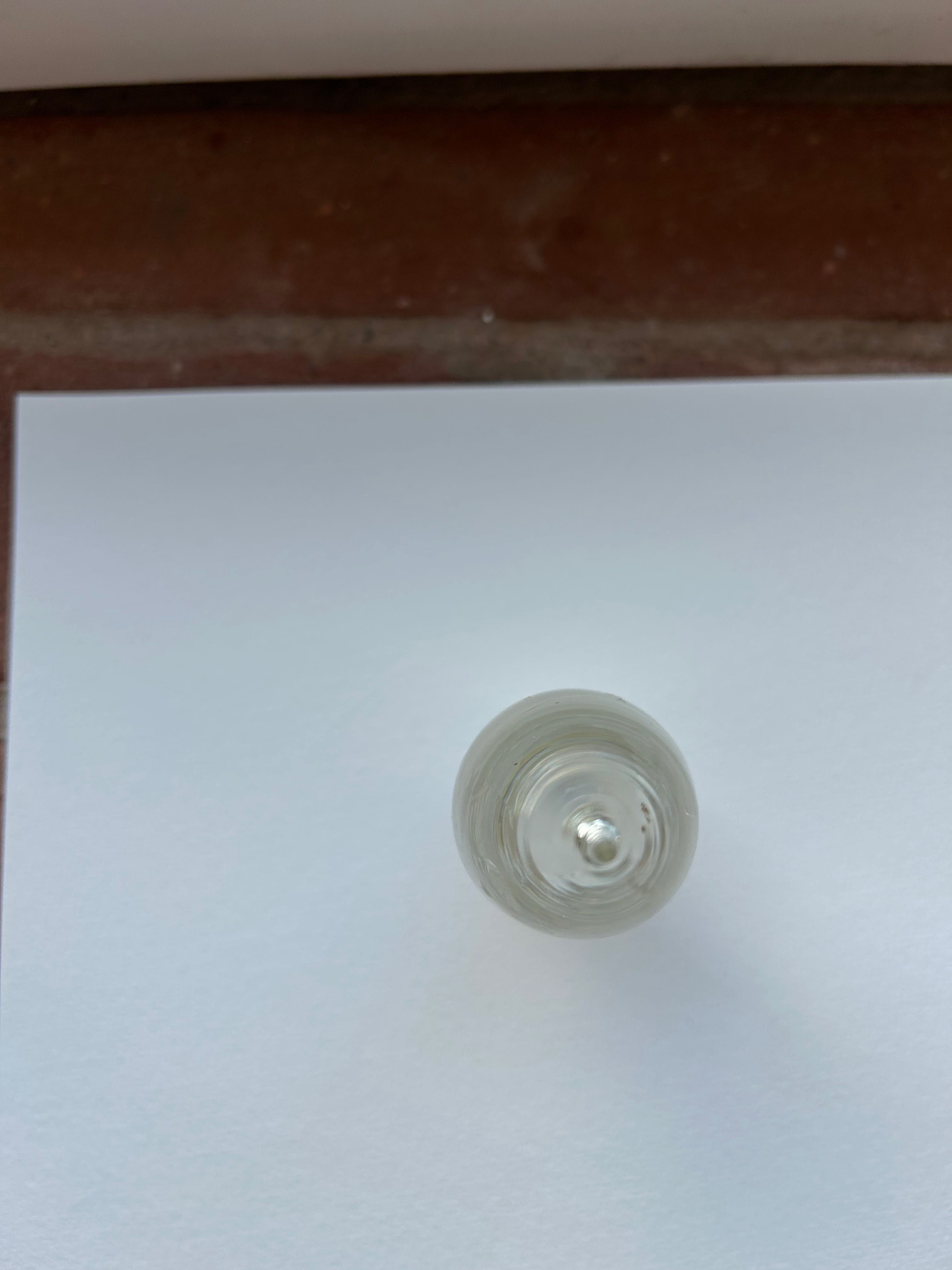 Korek do karafki długość 9 cm szkło/kryształ prl