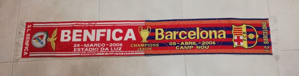 Cachecol Benfica -Barcelona
