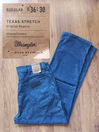 Nowe, męskie jeansy Wrangler. Texas Stretch W36 L30