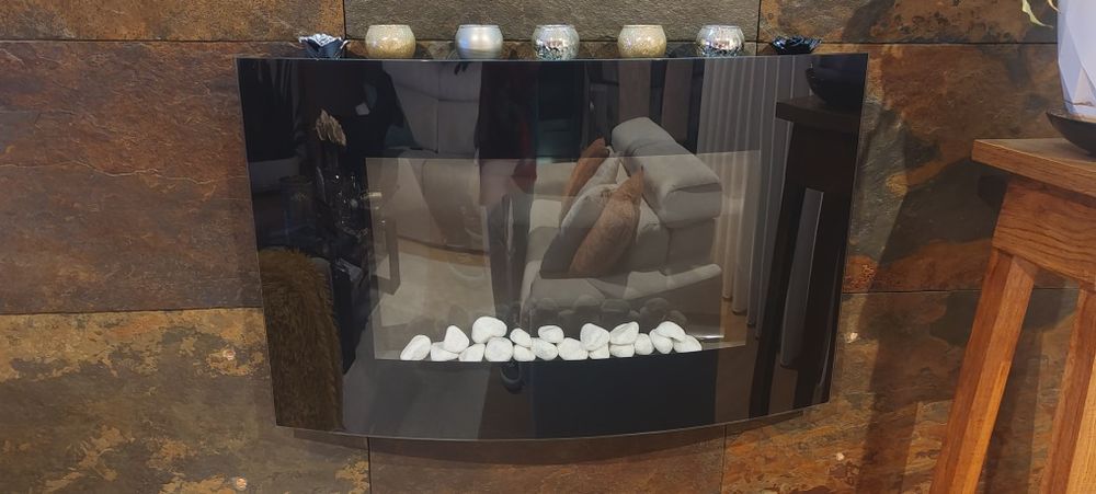 Lareira eléctrica usada