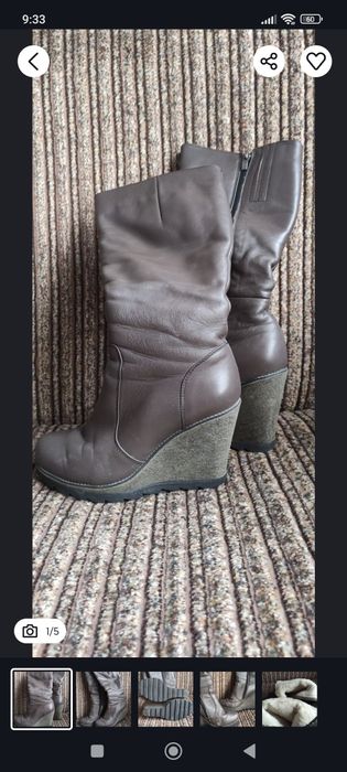 Жіноче шкіряне зимове взуття