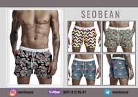 Пляжные плавательные мужские шорты Seobean с сеткой. ХИТ продаж!