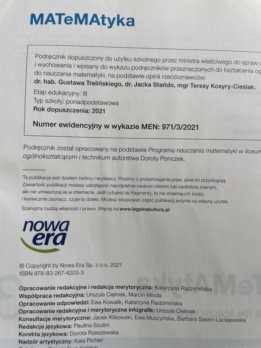 Podręcznik liceum technikum Matematyka  2  3