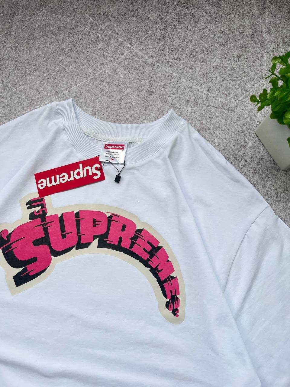 Біла Футболка Supreme з бірками (Супрім)
