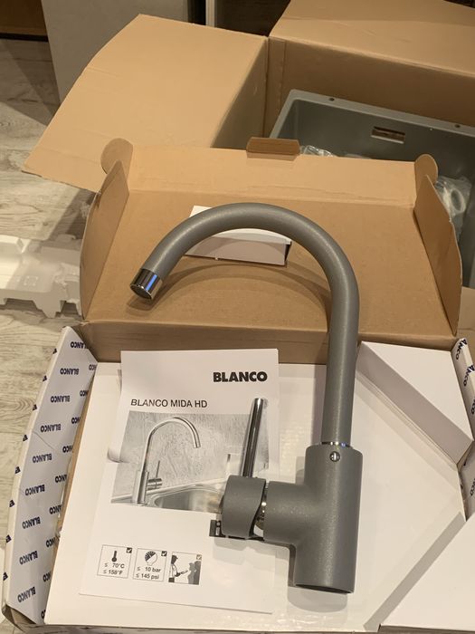 Смеситель Blanco Mida 519416 Alumetallic