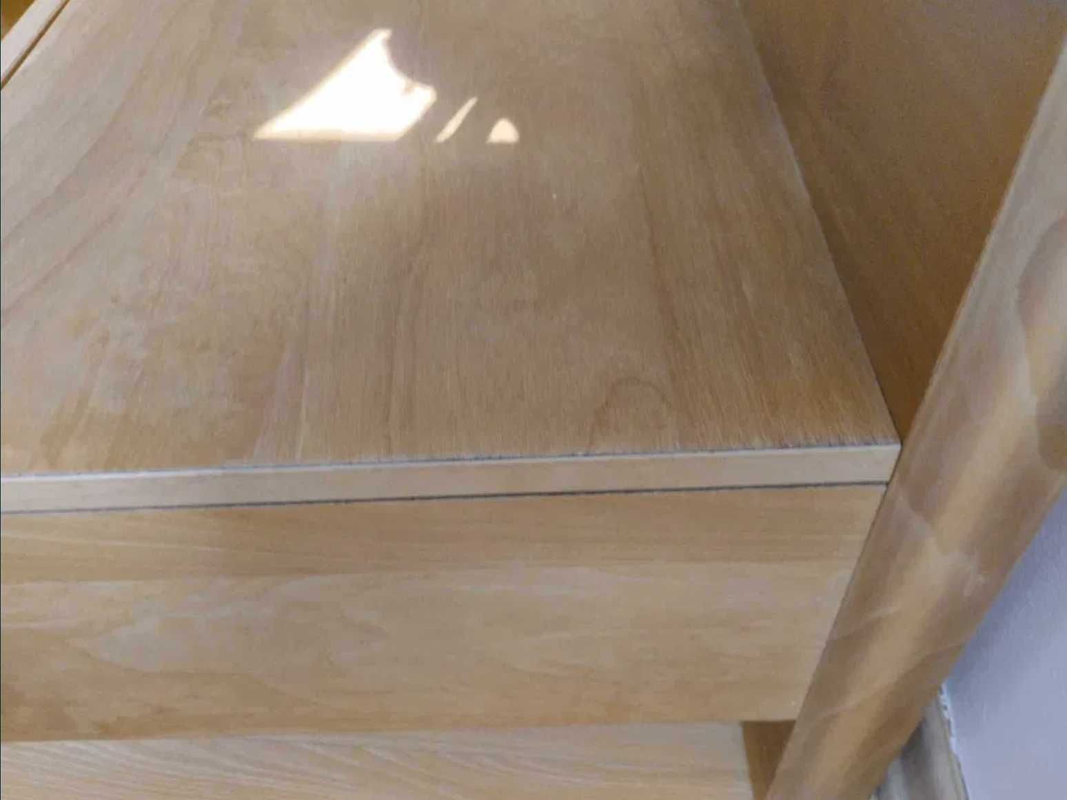Cama de Casal de Madeira + Mesa de cabeceira