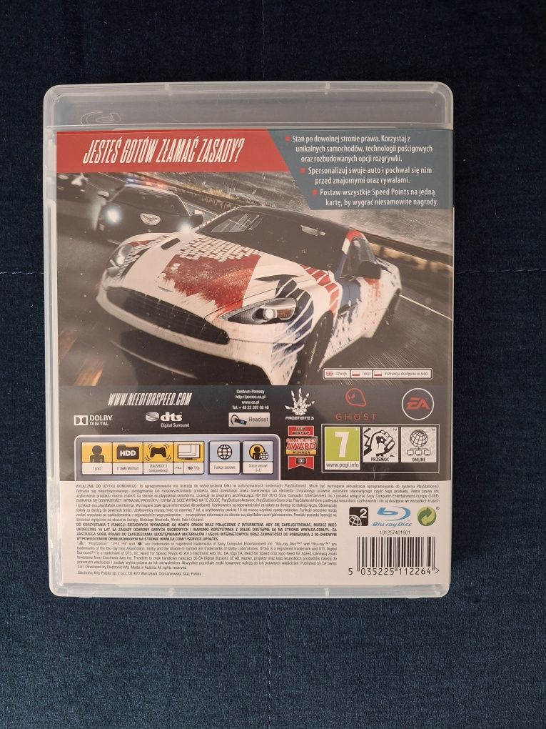 Need For Speed Rivals PL PS3 po polsku Idealna