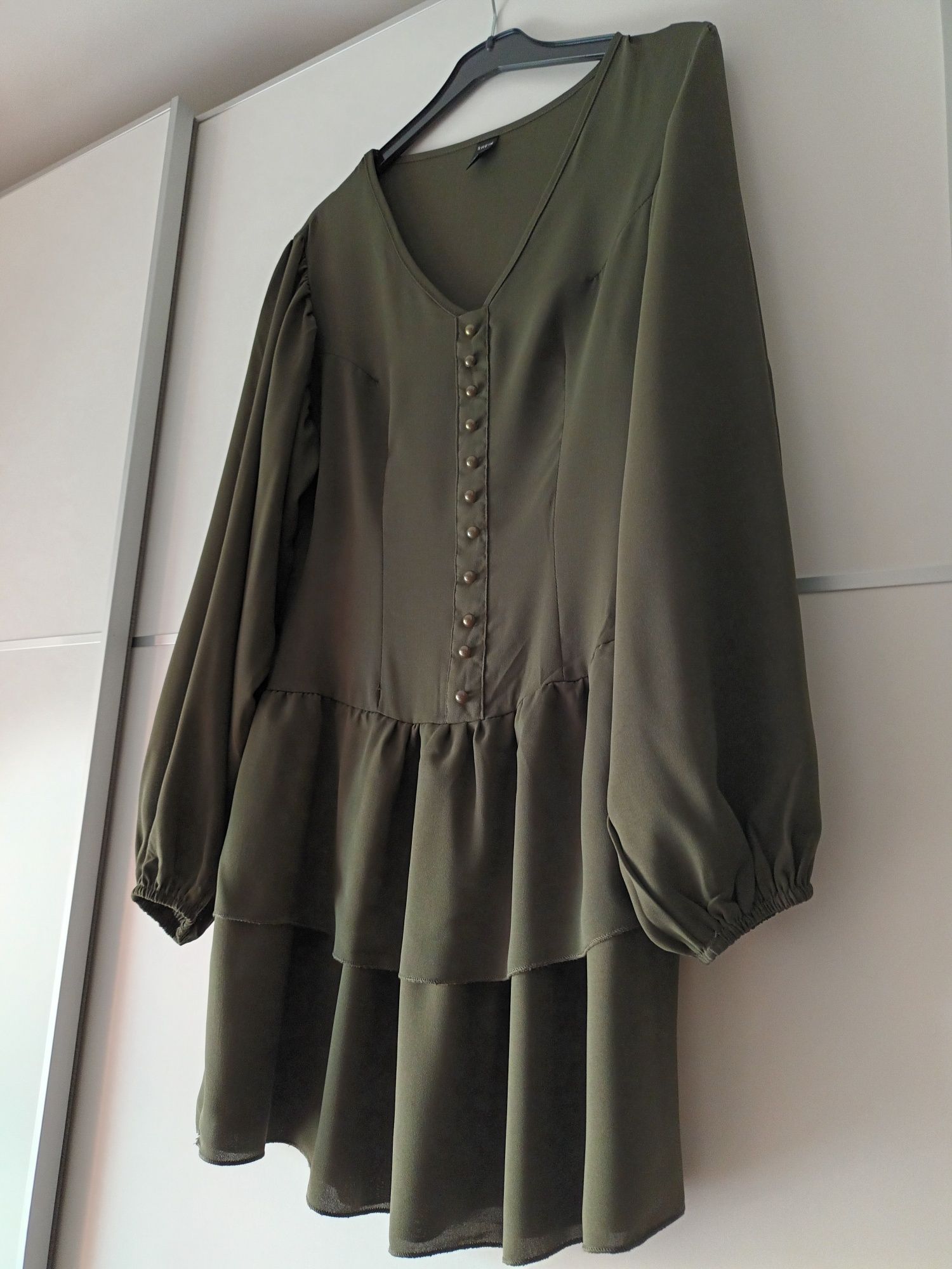 Vestido verde escuro