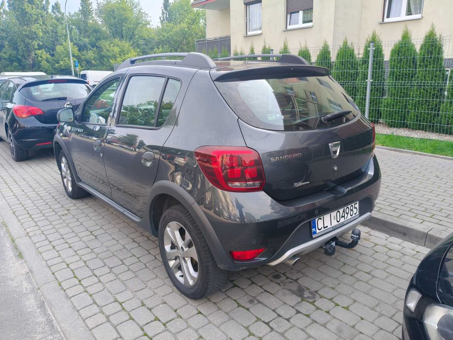 Dacia Sandero II stepway, 2018r. 1.5DCI, klima, nawigacja, alu, hak