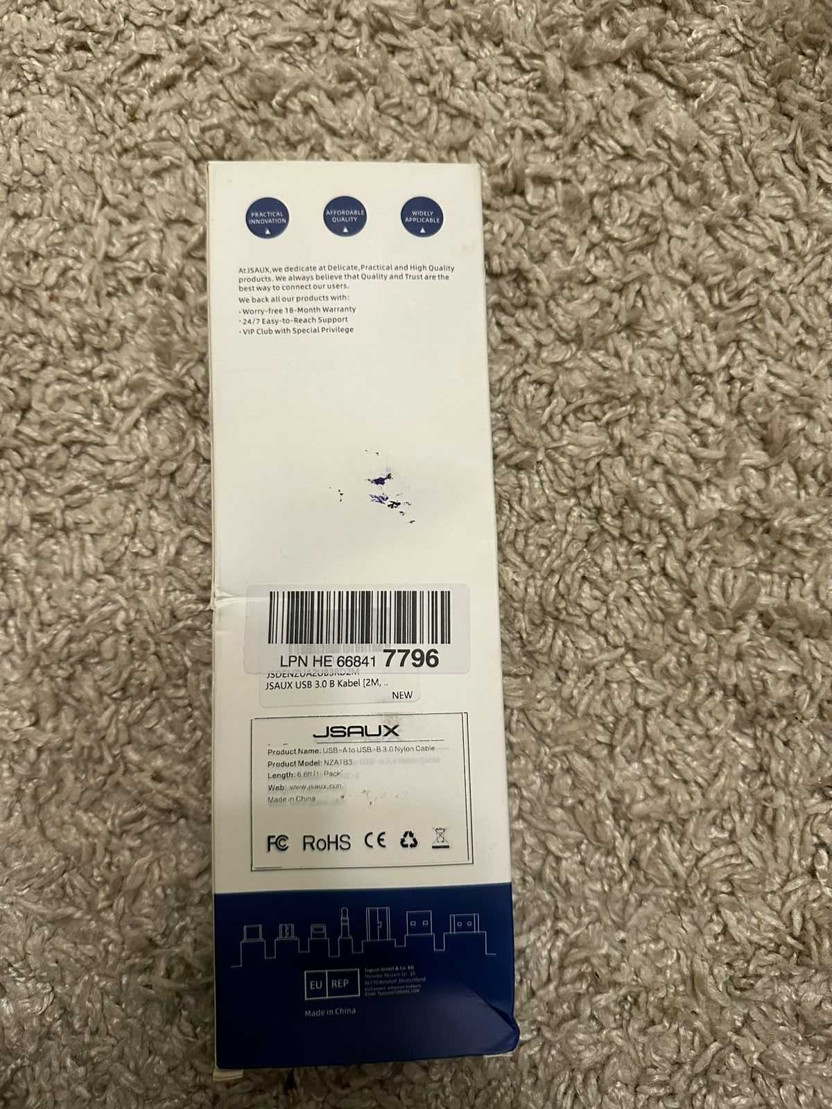 Kabel przewód USB 3.0 A/B  2m