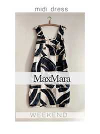 MaxMara weekend piękna sukienka midi, bawełna r M