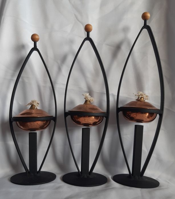 Lampa naftowa ozdobna 3 sztuki