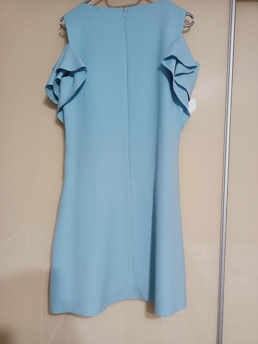 Wyprzedaż szafy!!! Sukienka błękitna M 38 ślub chrzciny komunia