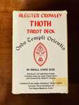 Thoth Tarot Vintage de 1987, com 3 cartas do Mago