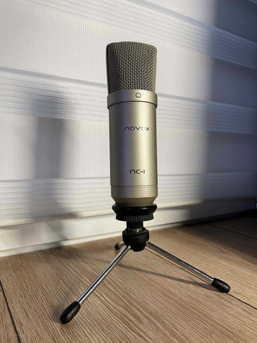 Mikrofon pojemnościowy Novox NC-1 USB ze statywem biurkowym