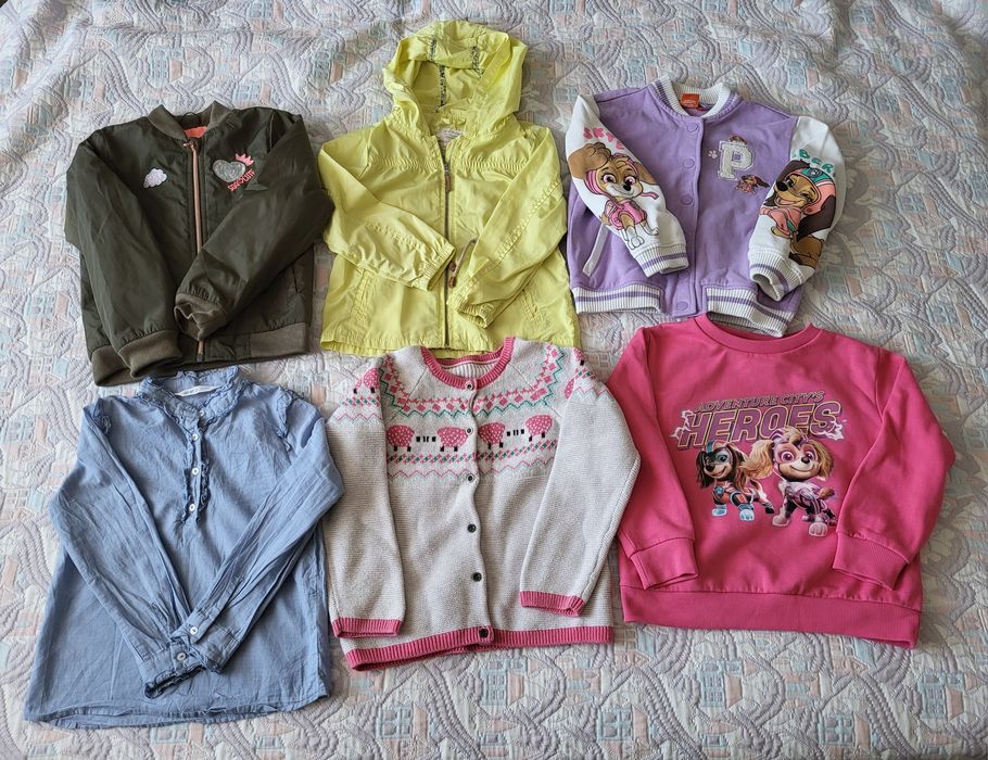 Paka 36 sztuk ubrań dla dziewczynki 110 116 h&m zara Smyk Coccodrillo