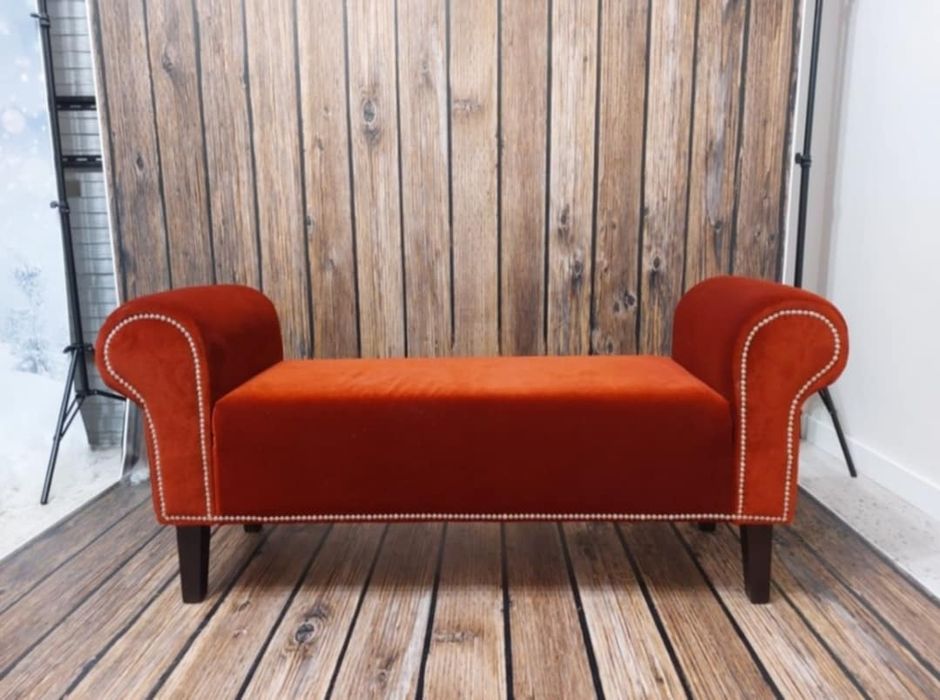 Sofa elegancka czerwona