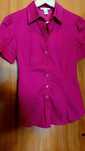 Camisa Rosa Fuxia XS manga curta Mango Suits