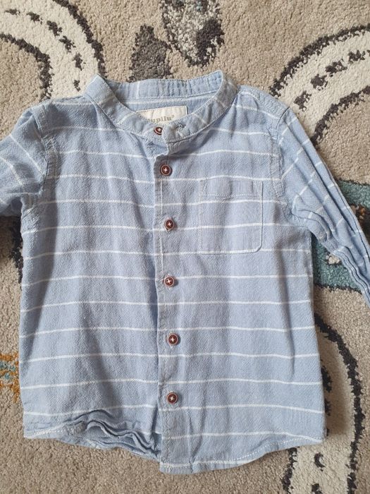 Koszula ze stójka len bawełna lupilu