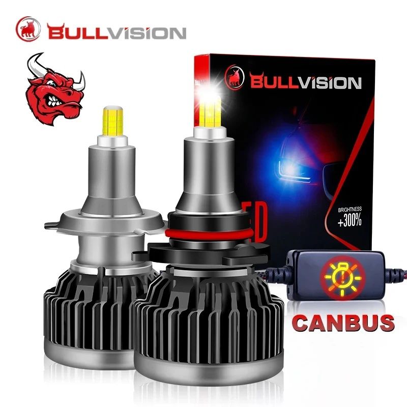 6000K пара LED ламп H1, H3, H4, H7, H8/9/11, H13, HB3/4, HIR2 canbus