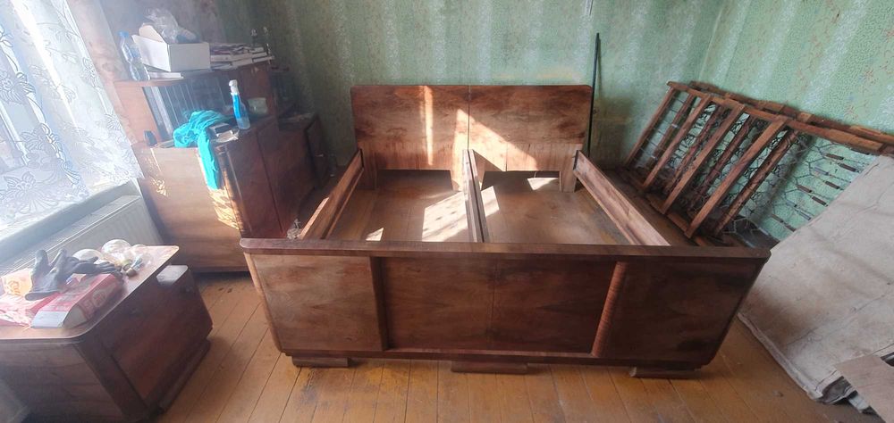 Łóżko PRL i szafki nocne OKAZJA