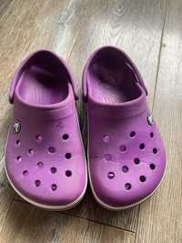 Crocs fioletowe rozmiar J2, 33-34