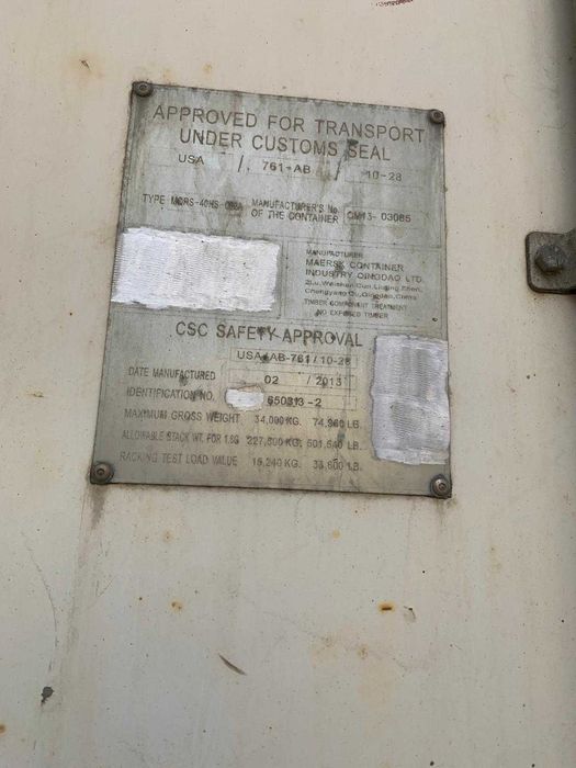 Kontener Starcool 40HC 12m, morski, sprawny technicznie 2013