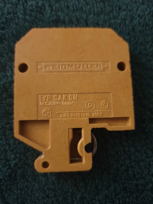 Weidmuller Złączka szynowa 6 mm2,  komplet 5 szt