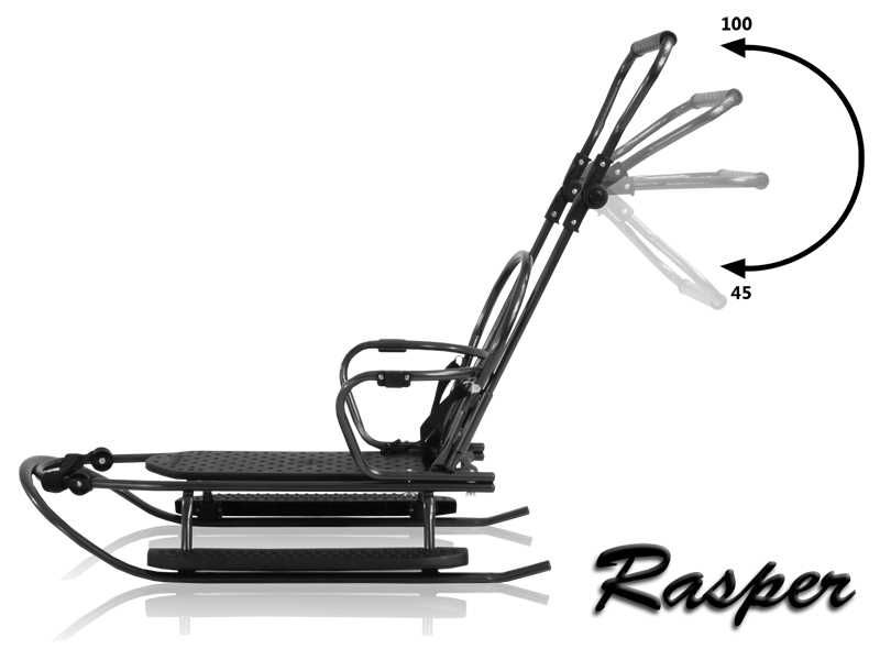 Санки сани Prampol Rasper 7в1 + подножки (Польша), в коробке!